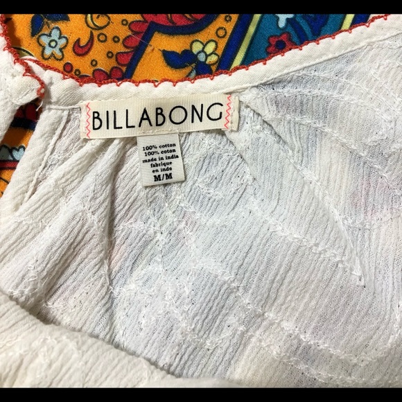 Billabong women’s adjustable strap shirt. EUC! Material is gauzy, see last pic! - Picture 3 of 5